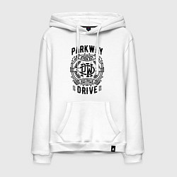 Толстовка-худи хлопковая мужская Parkway Drive: Australia, цвет: белый