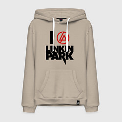 Мужская толстовка-худи I love Linkin Park