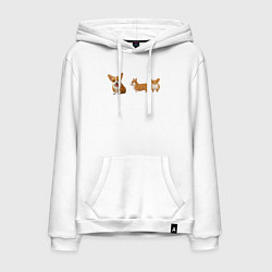 Мужская толстовка-худи Корги