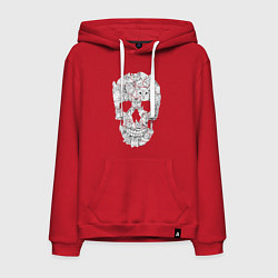 Мужская толстовка-худи ЧЕРЕП ИЗ КОТИКОВ