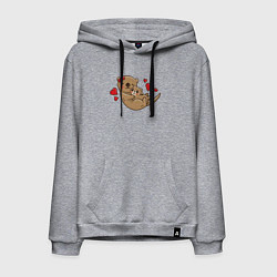 Мужская толстовка-худи Милая морская выдра