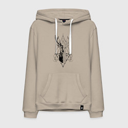Мужская толстовка-худи Polygonal deer