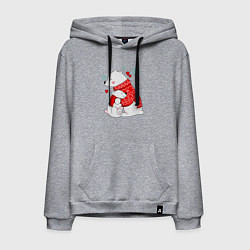 Мужская толстовка-худи Медведица с медвежонеком