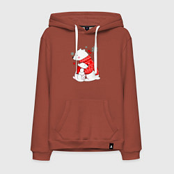 Мужская толстовка-худи Медведица с медвежонеком