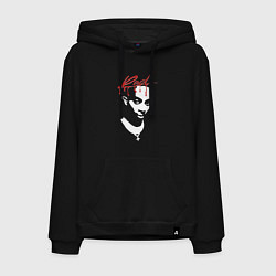 Толстовка-худи хлопковая мужская Playboi Carti Whole Lotta Red, цвет: черный