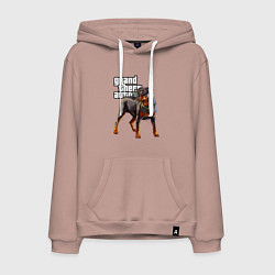 Мужская толстовка-худи ЧОП - ротвейлер из GTA 5