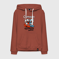 Мужская толстовка-худи Cuphead, Dont deal with devil