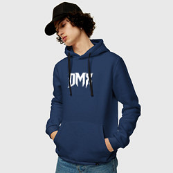 Толстовка-худи хлопковая мужская DMX, цвет: тёмно-синий — фото 2