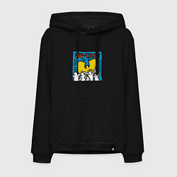 Толстовка-худи хлопковая мужская Wu-Tang People, цвет: черный