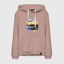 Мужская толстовка-худи Travel Санк-Петербург