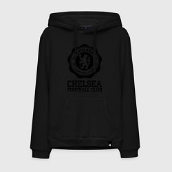 Толстовка-худи хлопковая мужская Chelsea FC: Emblem, цвет: черный