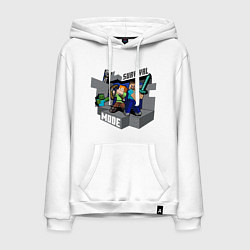 Мужская толстовка-худи Майнкрафт выживание с модами