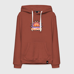 Толстовка-худи хлопковая мужская Phoenix Suns, цвет: кирпичный