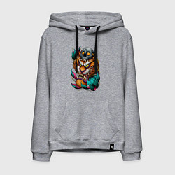 Мужская толстовка-худи Тигр