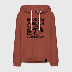 Мужская толстовка-худи Жизнь при капитализме