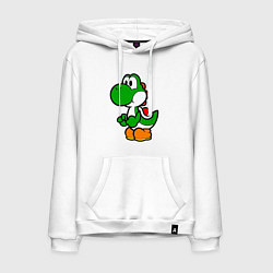 Толстовка-худи хлопковая мужская Yoshi1, цвет: белый