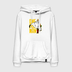 Мужская толстовка-худи Сайтама возвращается из супермаркета One Punch-Man