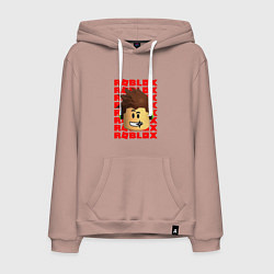 Мужская толстовка-худи ROBLOX RED LOGO LEGO FACE