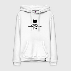 Мужская толстовка-худи Stray: Black Logo