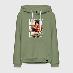 Мужская толстовка-худи One Piece Monkey Большой Куш Манки