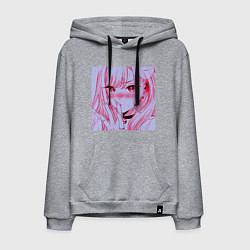 Толстовка-худи хлопковая мужская Марин Китагава, цвет: меланж