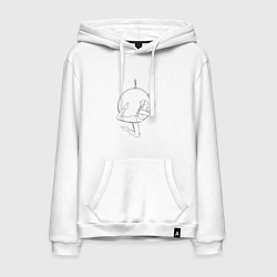 Мужская толстовка-худи Воздушная гимнастика с обручем