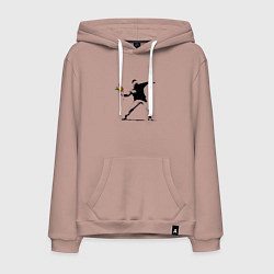 Мужская толстовка-худи Бэнкси художник Banksy цветы