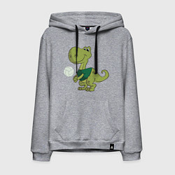 Мужская толстовка-худи Volleyball Dinosaur