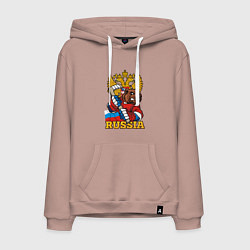 Мужская толстовка-худи Хоккей - Russia