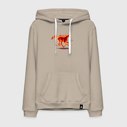 Мужская толстовка-худи Fire horse огненная лошадь