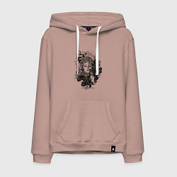 Мужская толстовка-худи Lady Darkness Леди Тьма Готический рисунок