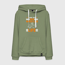 Мужская толстовка-худи Жить жизнью армрестлинга