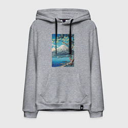 Мужская толстовка-худи Mount Fuji from Lake Yamanaka Гора Фудзи