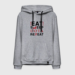 Мужская толстовка-худи Надпись: Eat Sleep Dota Repeat