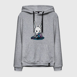Мужская толстовка-худи Зайчонок обнял клубки The bunny hugged the balls