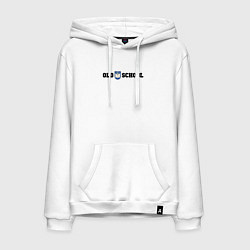 Мужская толстовка-худи Old school, шеврон старой школы