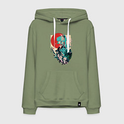 Мужская толстовка-худи Аяка самурай - Геншин Импакт