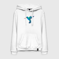 Мужская толстовка-худи Колибри синяя