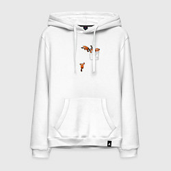 Мужская толстовка-худи Красные панды в кармане