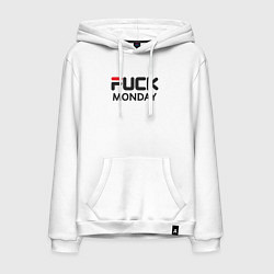 Мужская толстовка-худи Fuck monday, anti-brand, fila