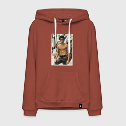 Мужская толстовка-худи Брюс Ли - ретро постер