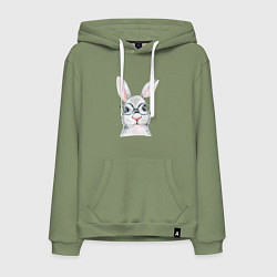 Мужская толстовка-худи Серый кролик