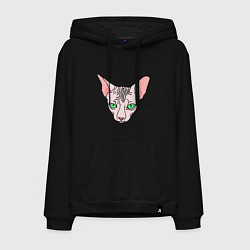 Мужская толстовка-худи Сфинкс - кот без шерсти