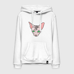 Мужская толстовка-худи Сфинкс - кот без шерсти