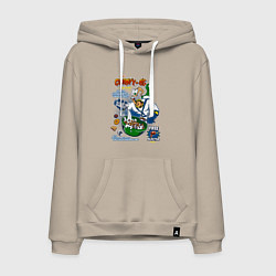 Мужская толстовка-худи Червяк Джим