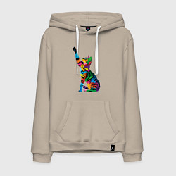 Мужская толстовка-худи Бенгальская кошка