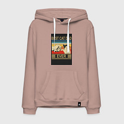 Мужская толстовка-худи Лучший кошачий папа на свете