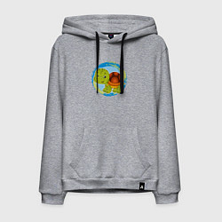 Мужская толстовка-худи Мультяшная черепаха