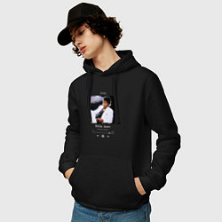 Толстовка-худи хлопковая мужская Майкл Джексон Billie Jean, цвет: черный — фото 2