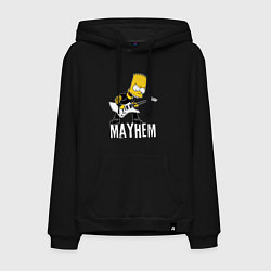 Мужская толстовка-худи Mayhem Барт Симпсон рокер